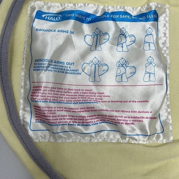 Halo SleepSack Swaddle Newborn Yellow 100% Cotton Wearable Blanket Lion - Picture 5 of 10